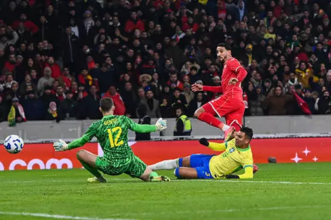 دقيقة بدقيقة.. البرازيل 1-1 تونس.. استراحة (صور)